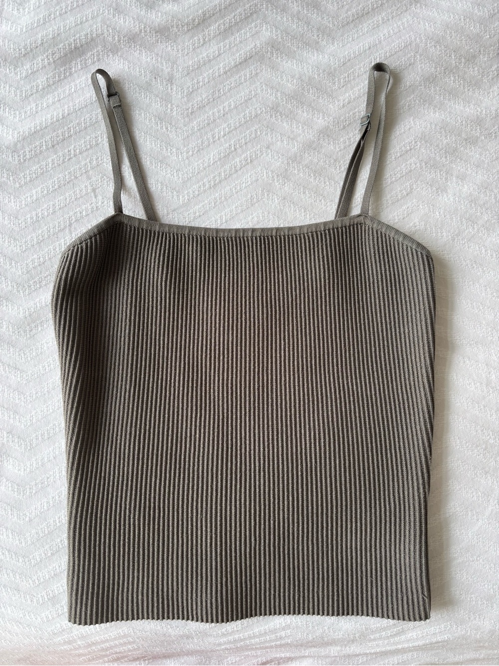 Babaton Ribbed Spaghetti-Strap Camisole - Taupe